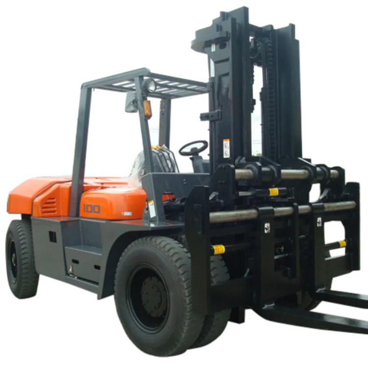 CPCD100 10 ton diesel forklift with fork positioner CPCD100 10 ton diesel forklift with fork positioner