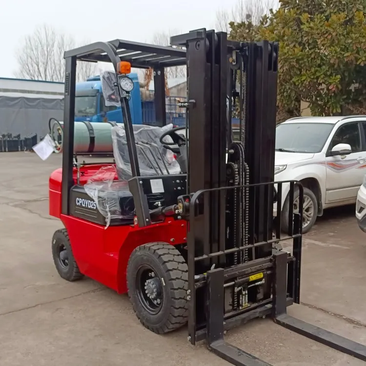 Gasoline 2.5 Ton Lpg Engine Gas Forklift Truck For Sale