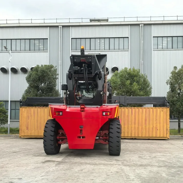 Empty container reach stacker