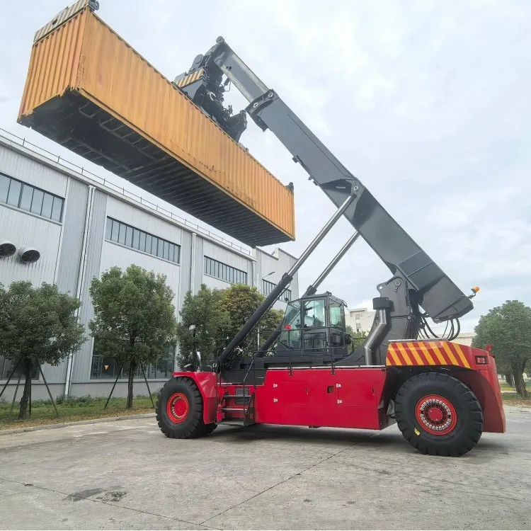 Energy-saving reach stacker
