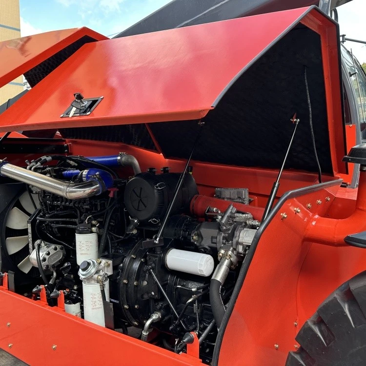 open engine compartment of 5 ton telehandler open engine compartment of 5 ton telehandler
