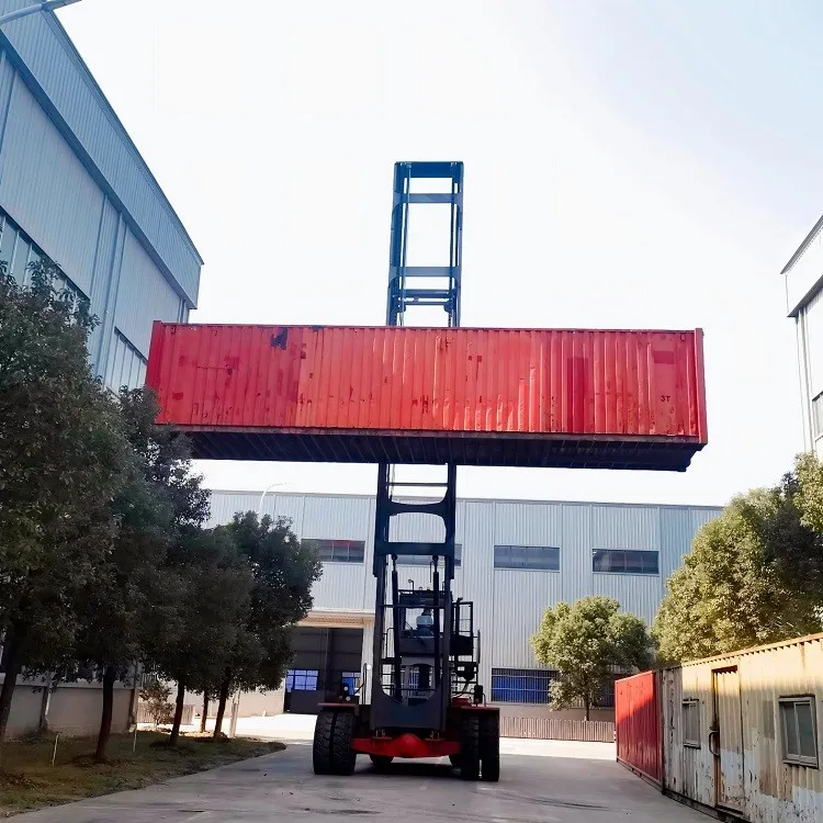 7 empty high-cube containers empty container handler