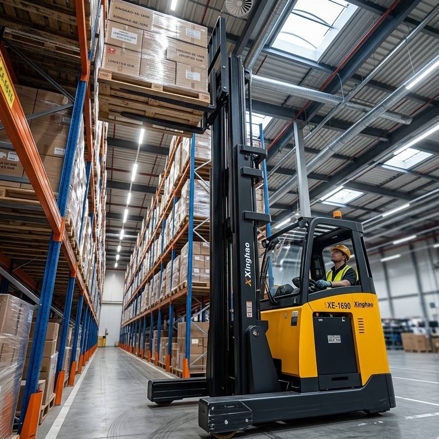 Heavy-duty 48V Lithium-Ion Reach Truck for safe 12m high-racking operations Heavy-duty 48V Lithium-Ion Reach Truck for safe 12m high-racking operations