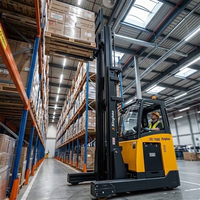 48V Lithium-Ion Powered Electric Reach Truck For High-Racking